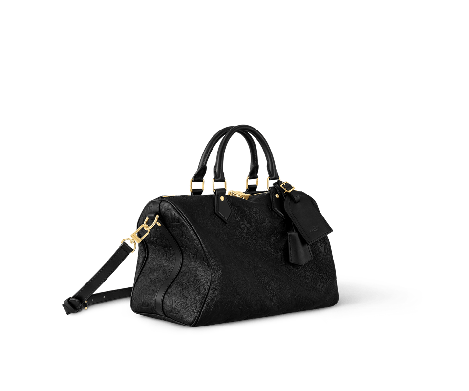 Louis Vuitton Speedy Soft 30 Monogram Empreinte Black 30cm M47186 view 3