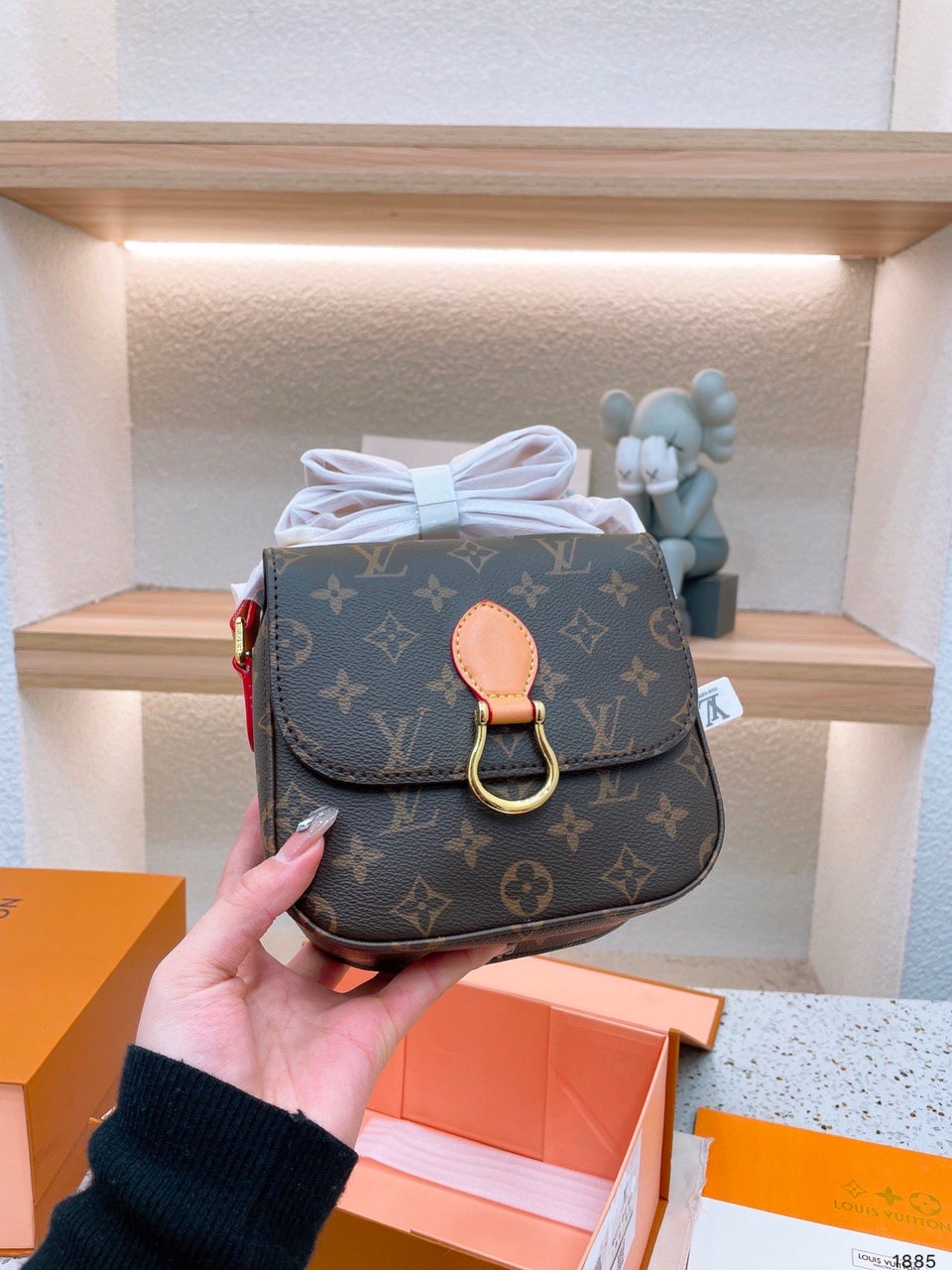 Louis Vuitton Monogram Canvas Saint Cloud Bag 18Cm view 4