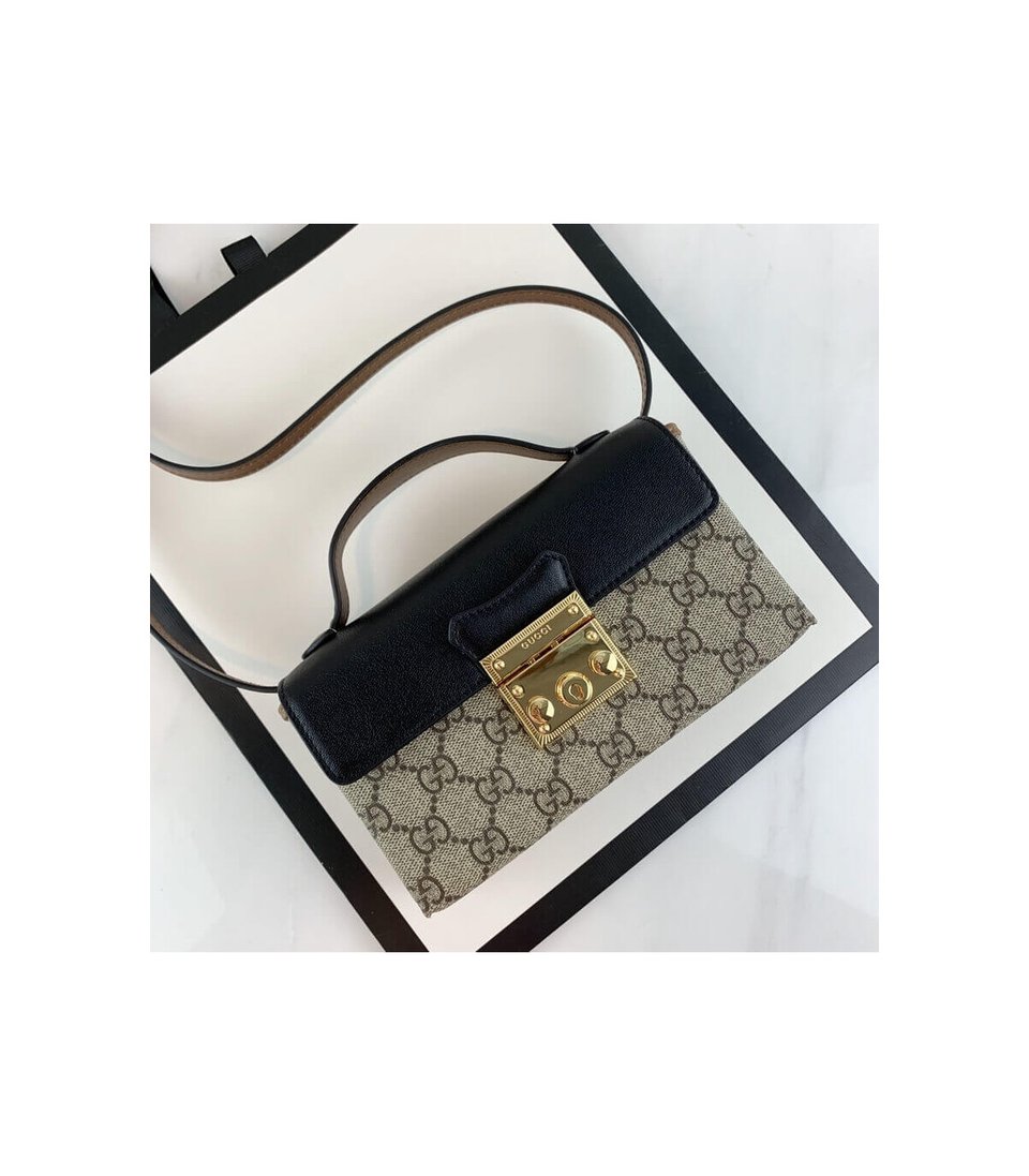 Gucci Padlock Mini Bag Black view 9