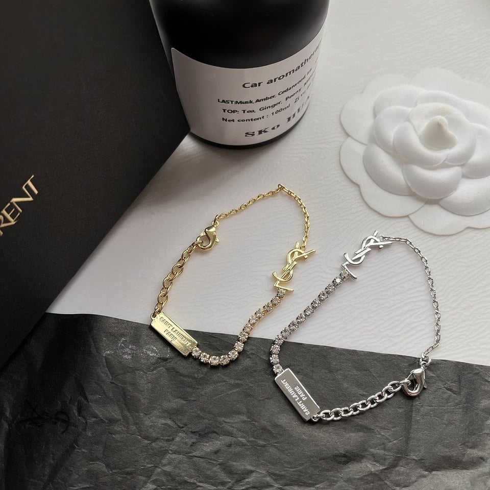 Saint Laurent Cassandre Charm Bracelet Gold 712345Y15268066 view 5