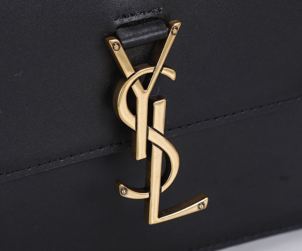 Saint Laurent Kaia North/South Satchel In Leather Black view 6