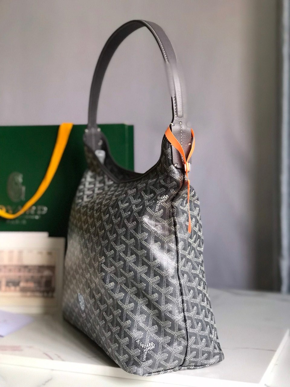 Goyard Hobo Boheme 42Cm Grey Canvas view 3