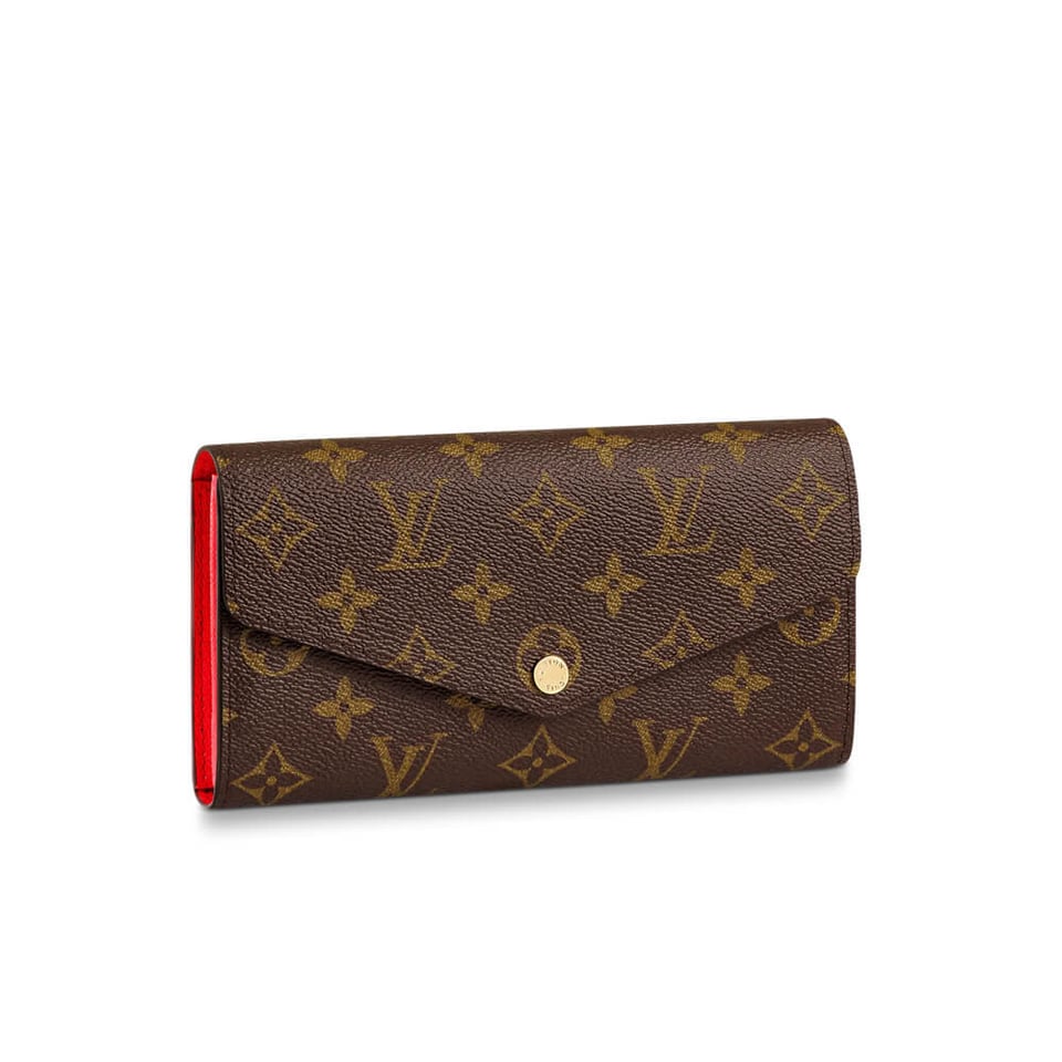 Louis Vuitton Monogram Cavas Sarah Wallet Red view 2