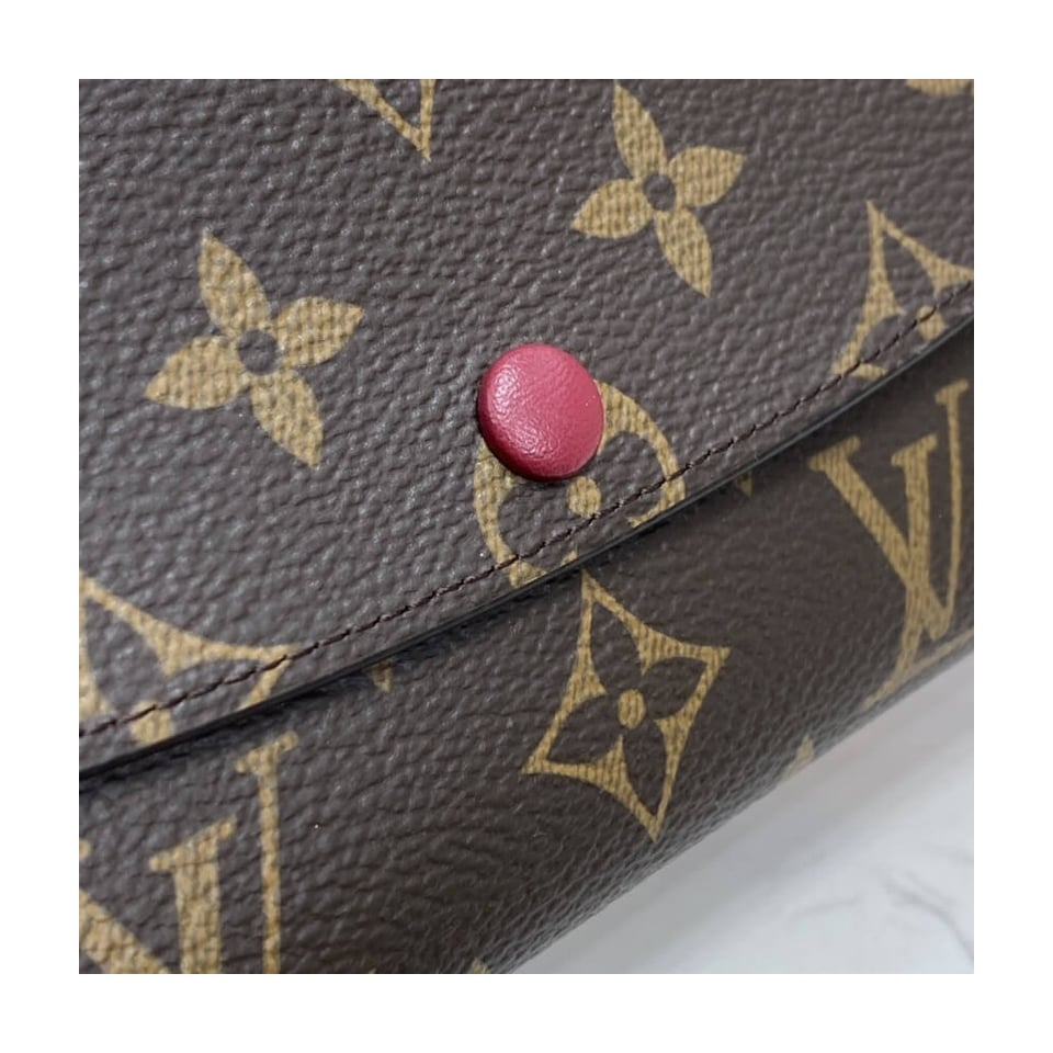 Louis Vuitton Monogram Canvas Emilie Wallet Fuchsia view 7