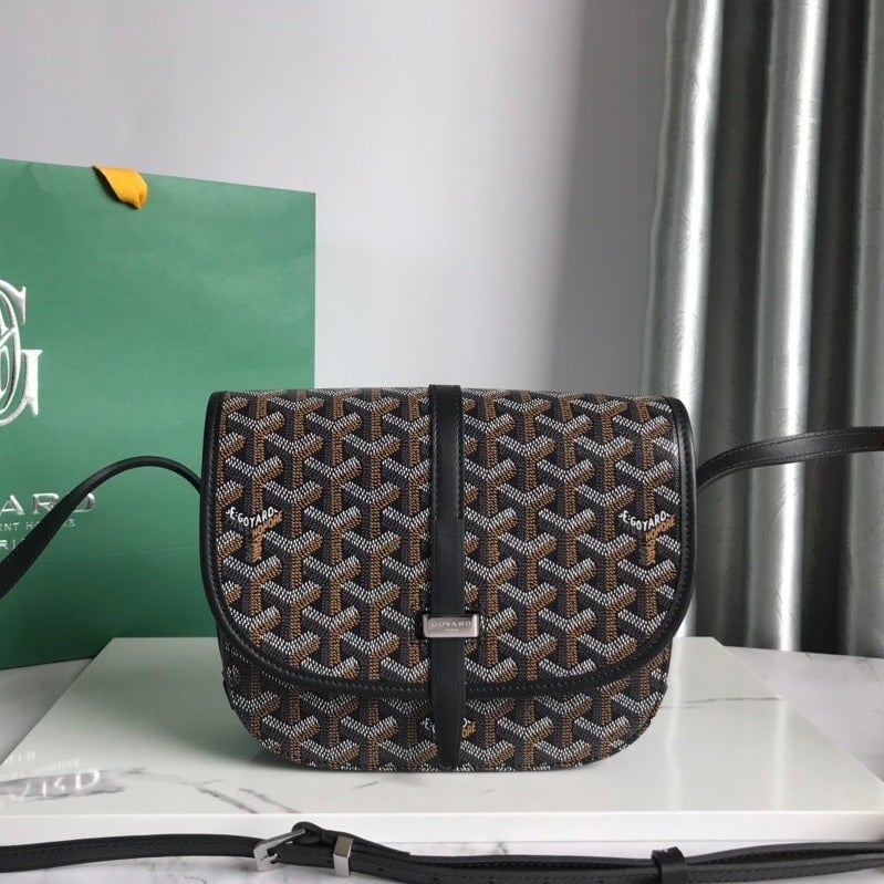 Goyard Belvedere Pm Bag 21Cm Black Canvas view 11