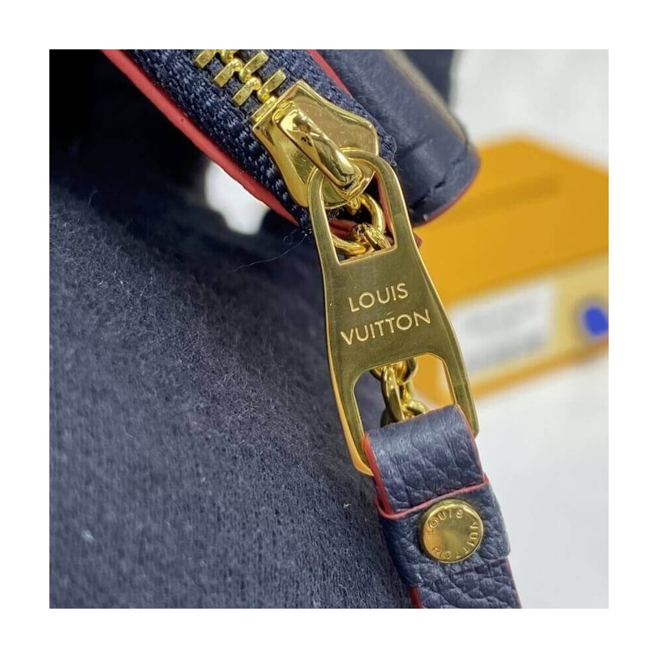 Louis Vuitton Monogram Empreinte Card Holder Recto Verso Blue view 9