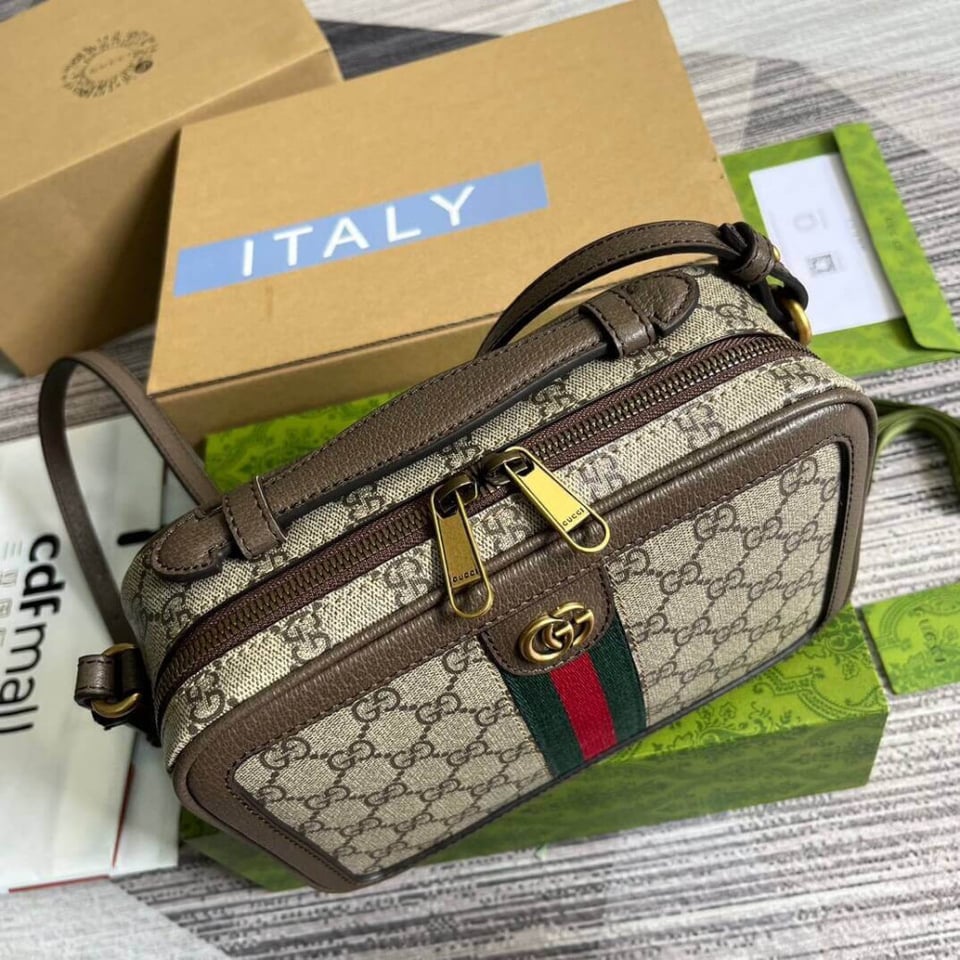 Gucci Ophidia Small Shoulder Bag With Web view 11