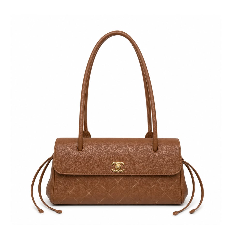 Chanel Urban Essential Tote Light Brown Caviar Gold Hardware 30cm/11.8in