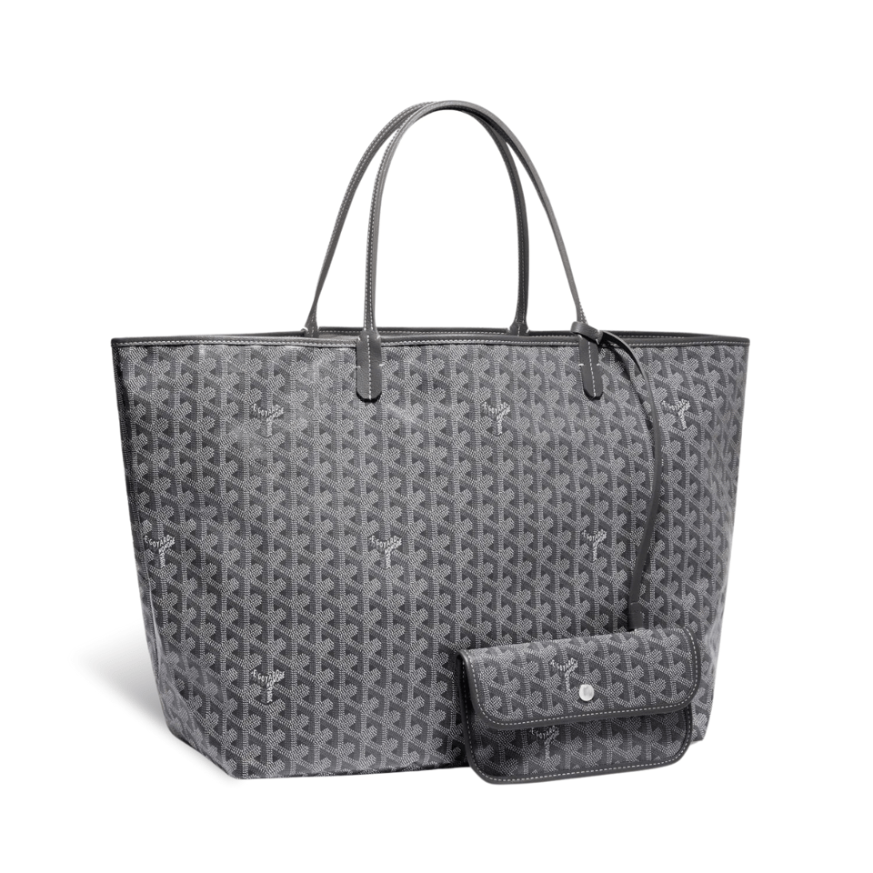 Goyard Saint Louis Gm 40Cm Grey Canvas