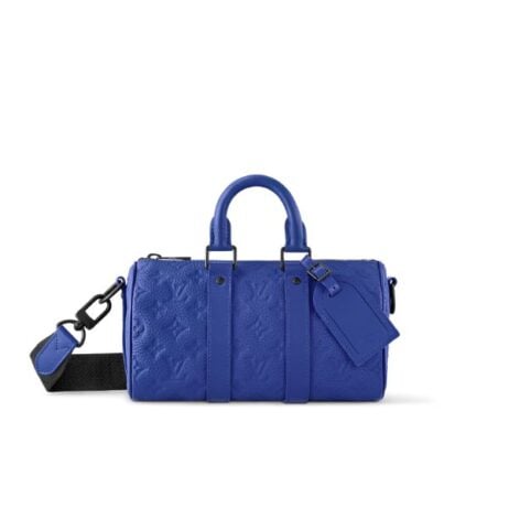 Louis Vuitton Keepall Bandoulieeere Blue 25Cm M23129