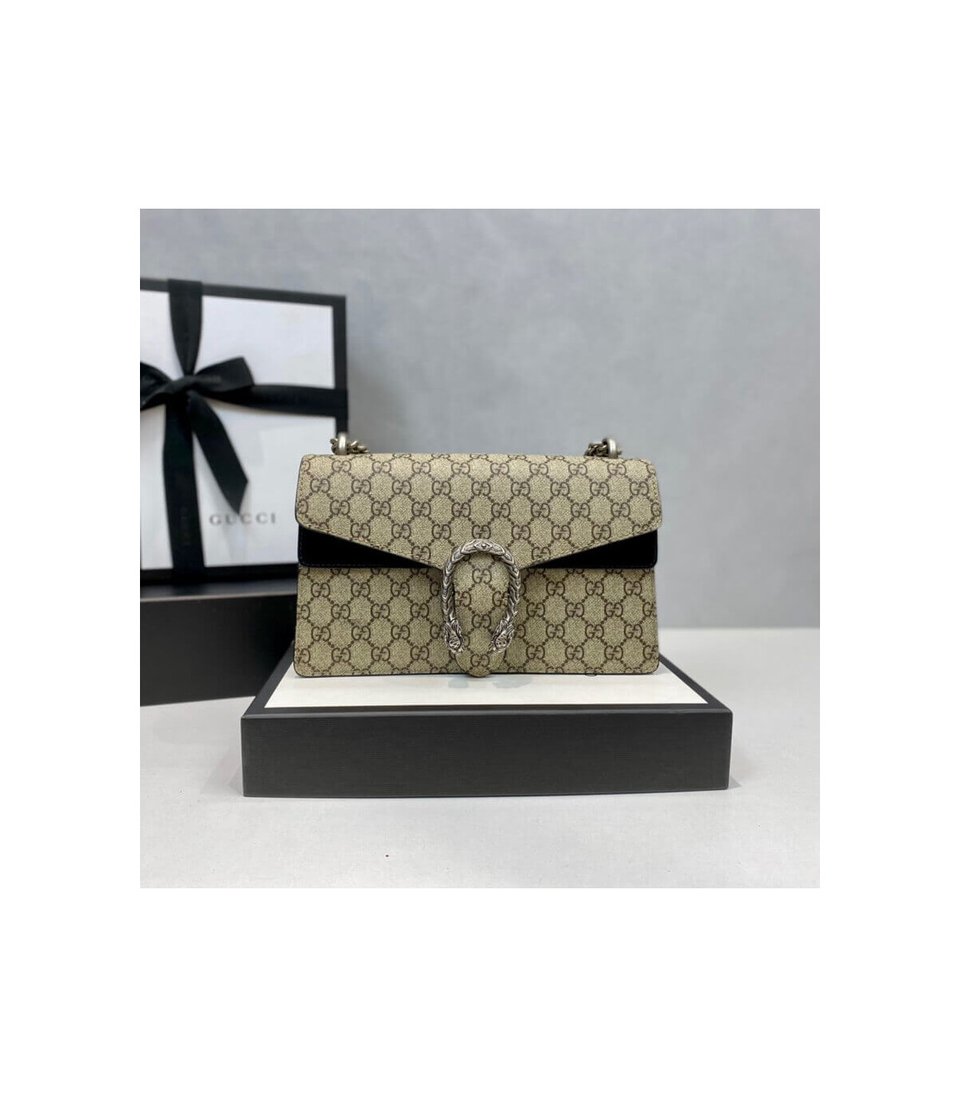Gucci Dionysus Small GG Shoulder Bag Black view 3