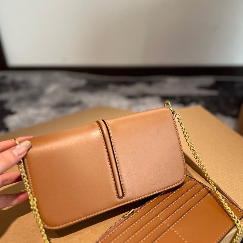 Fendi Fendigraphy Wallet On Chain Brown 21Cm view 6