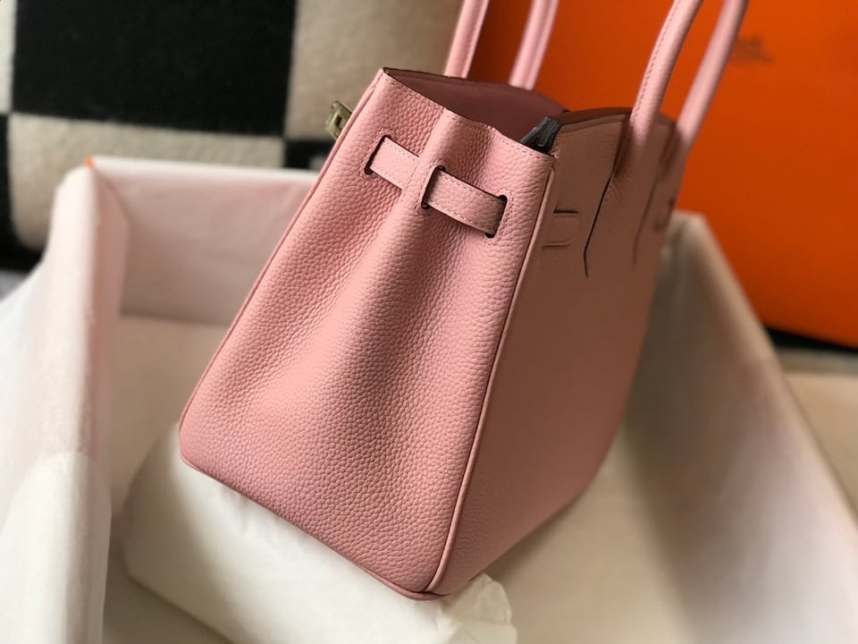 Hermes Birkin 35Cm Pink Togo Leather Gold Hardware view 7