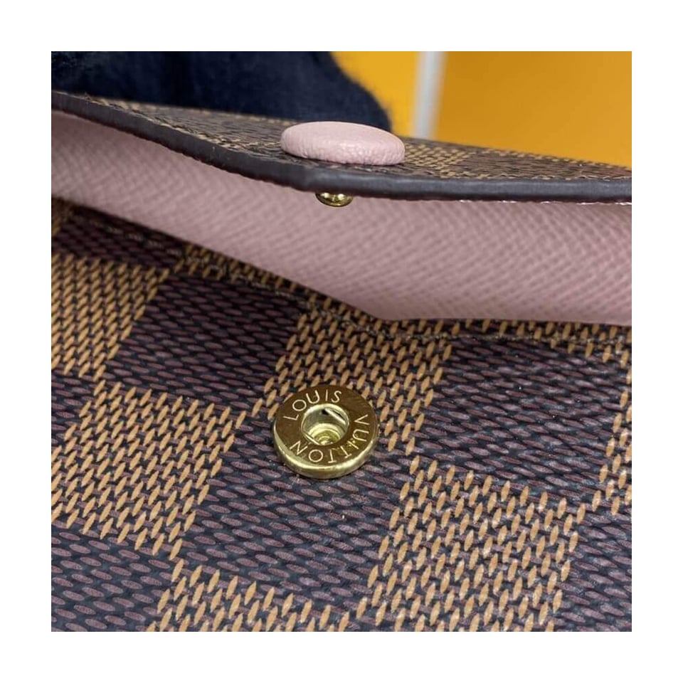 Louis Vuitton Damier Ebene Card Holder Recto Verso Pink view 7