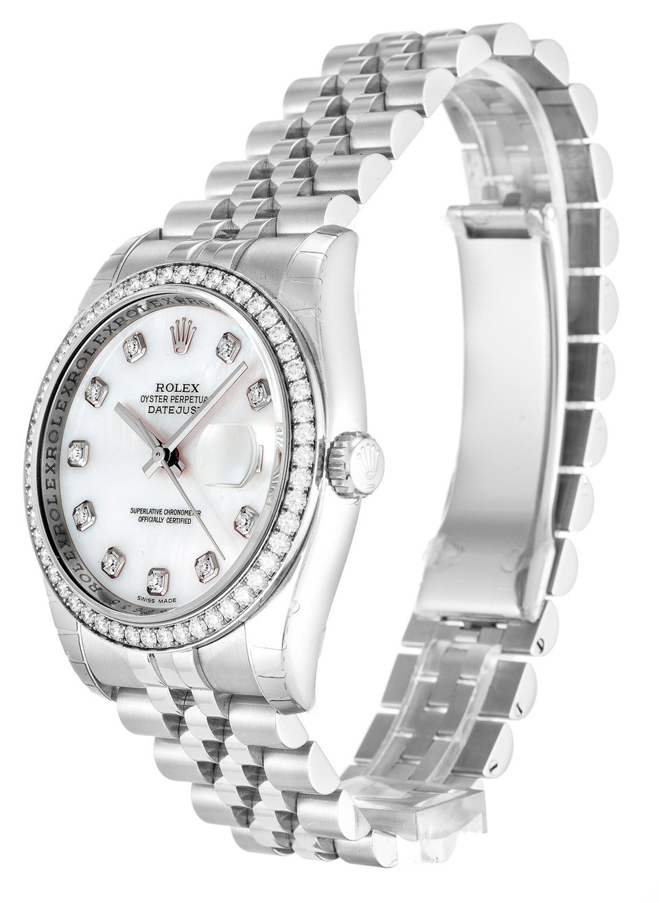 [Superclone] Rolex Datejust 36mm Mother of Pearl – White Dial 116244 view 2