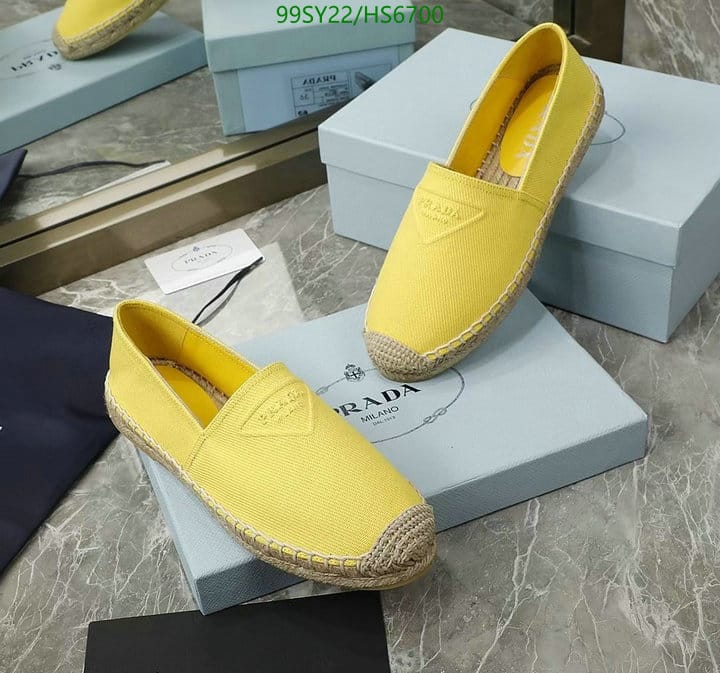 Prada Cotton Drill Espadrilles Yellow 1S839M3Lkef0377F_020 view 4