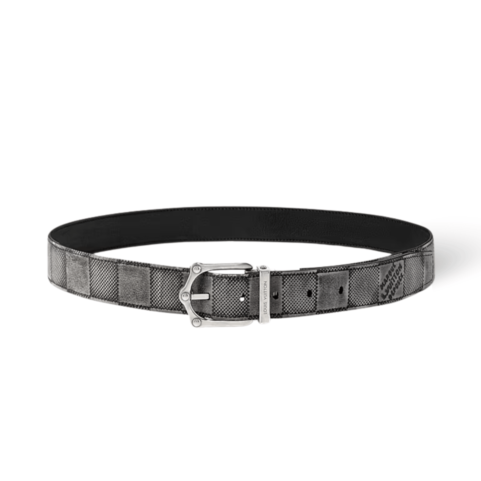 Louis Vuitton LV Black Frog 30mm Reversible Men Belt M4378T view 2