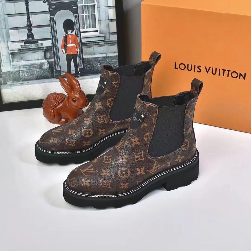 Louis Vuitton Lv Beaubourg Ankle Boots Cacao Brown 1A8Qcl view 8