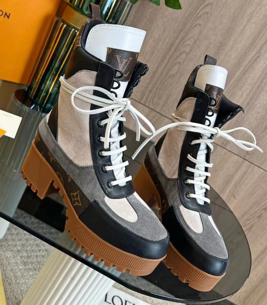 Louis Vuitton Laureate Ankle Boots Dark Grey 1Aap8B view 6