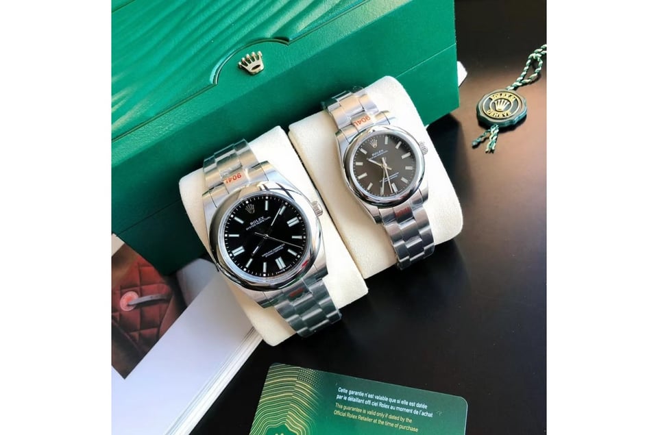 Rolex Oyster Perpetual 31/41mm SS/SS Black/Stk view 2