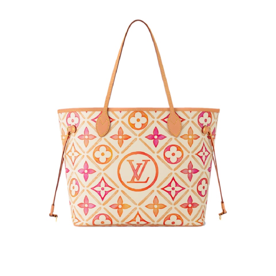 Louis Vuitton By The Pool Neverfull MM Tote Bag Coral 31cm M25317