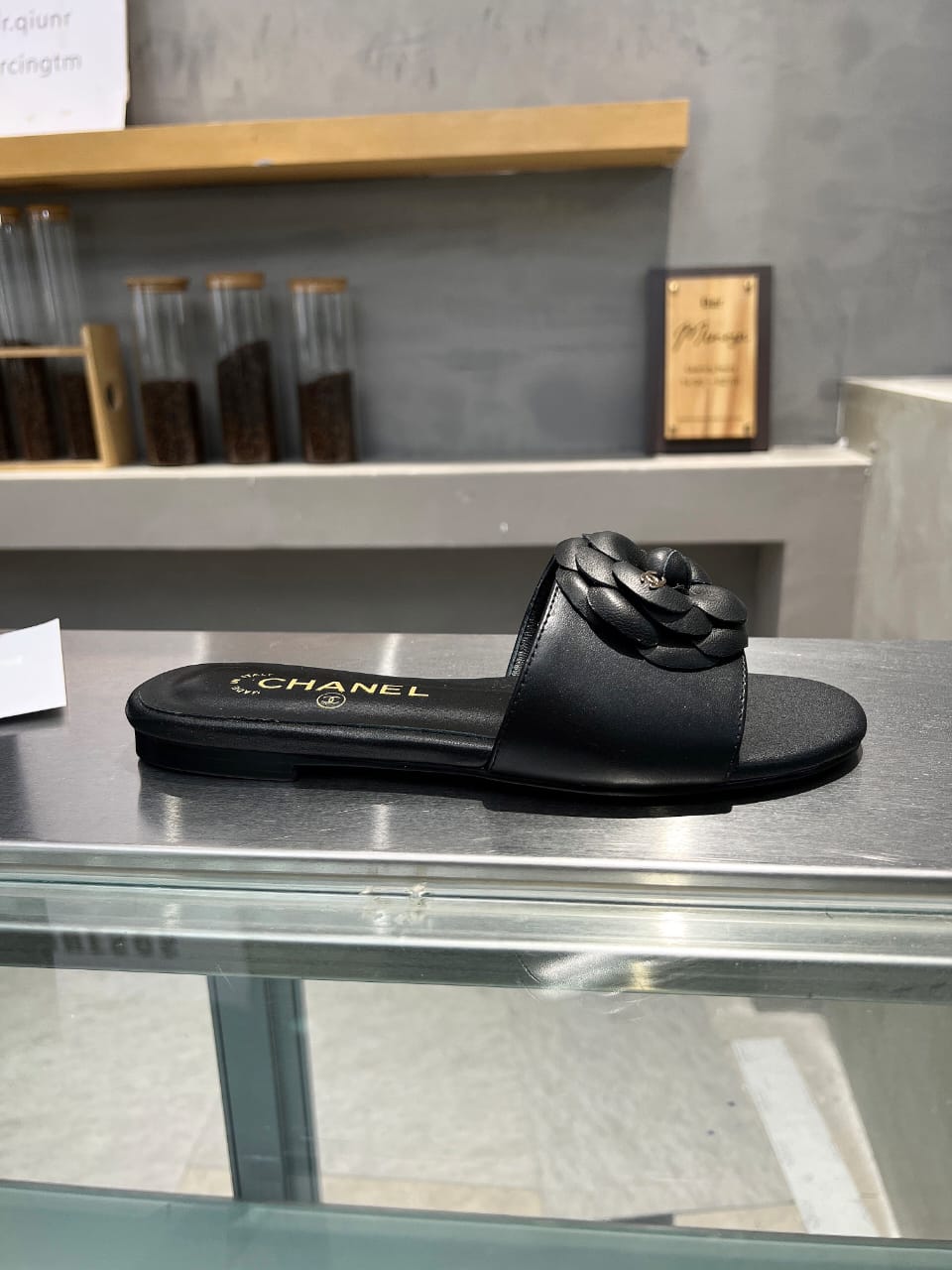 Chanel Mules With Camellia In Black G45499 X01000 94305 view 3