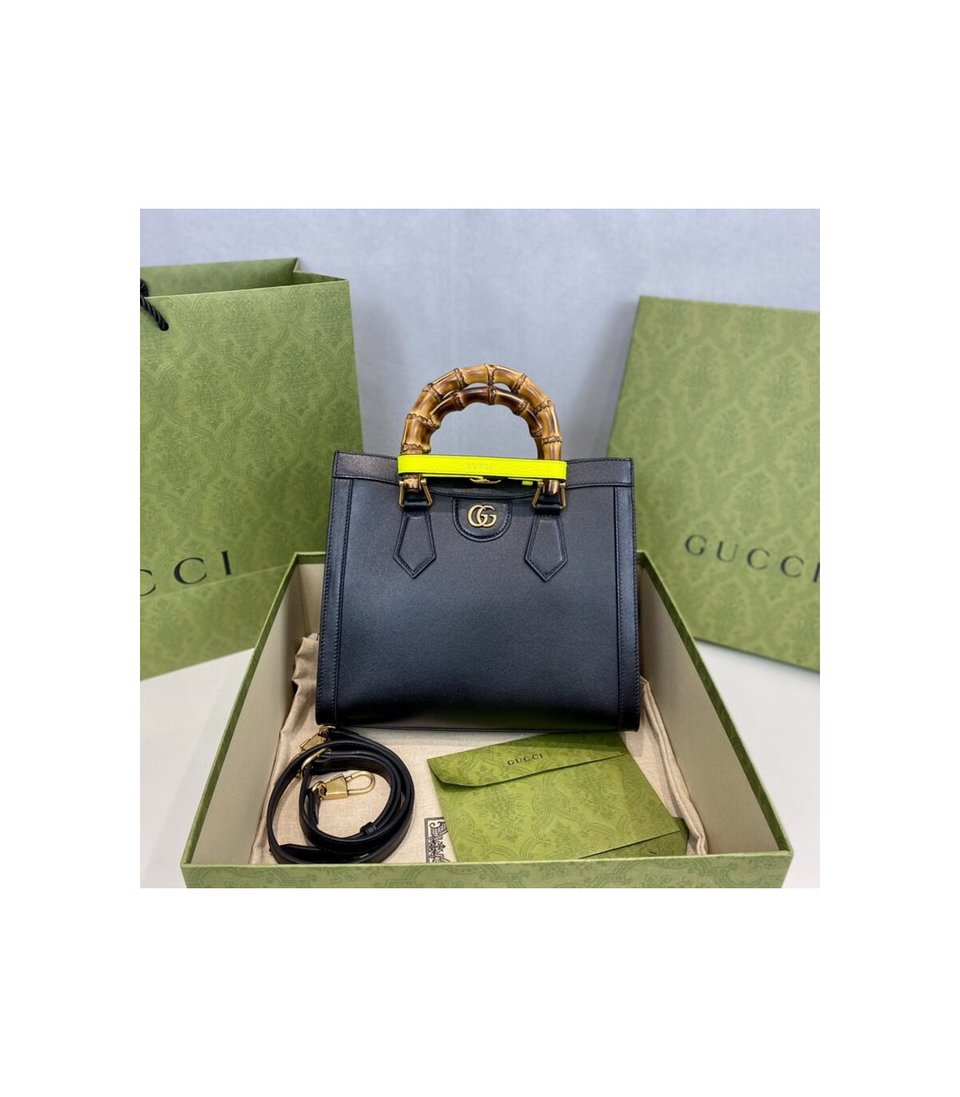 Gucci Diana Small Tote Bag Black view 12