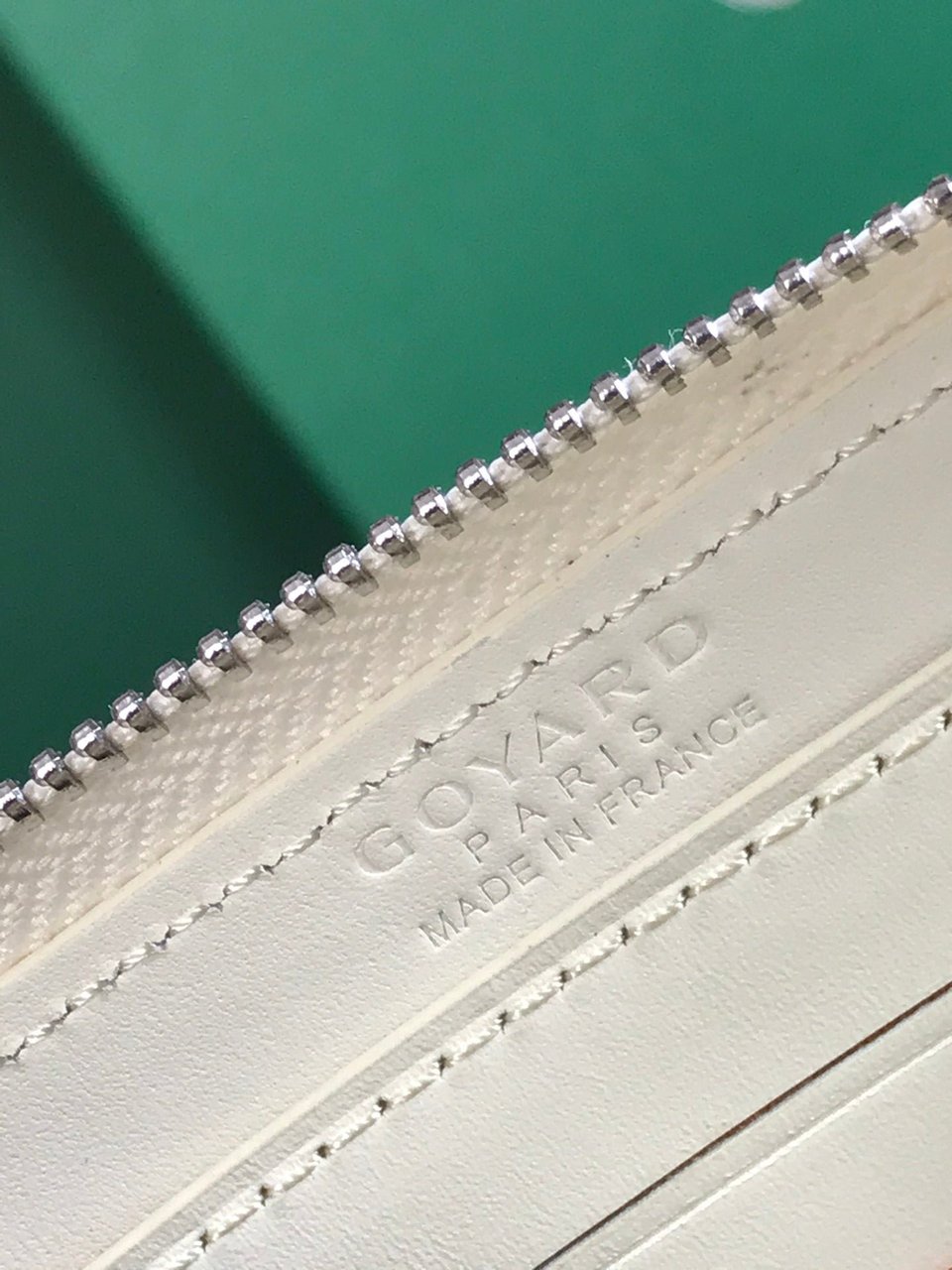 Goyard Matignon Mini Wallet 11cm White Goyardine Canvas And Calfskin view 7