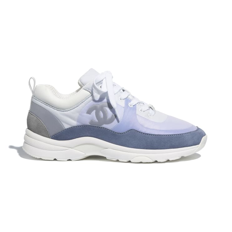 Chanel Wmns Suede Sneakers Sky Blue G37136 view 2