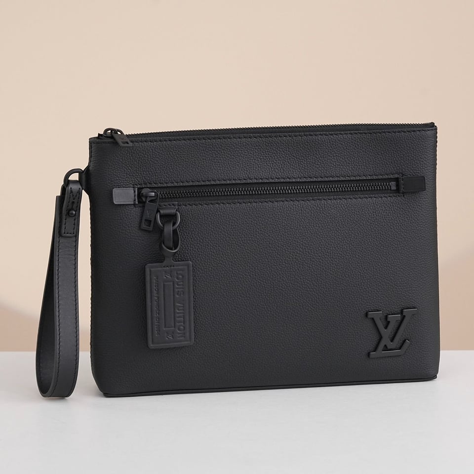 Louis Vuitton Takeoff Pouch Black 30Cm M69837 view 15