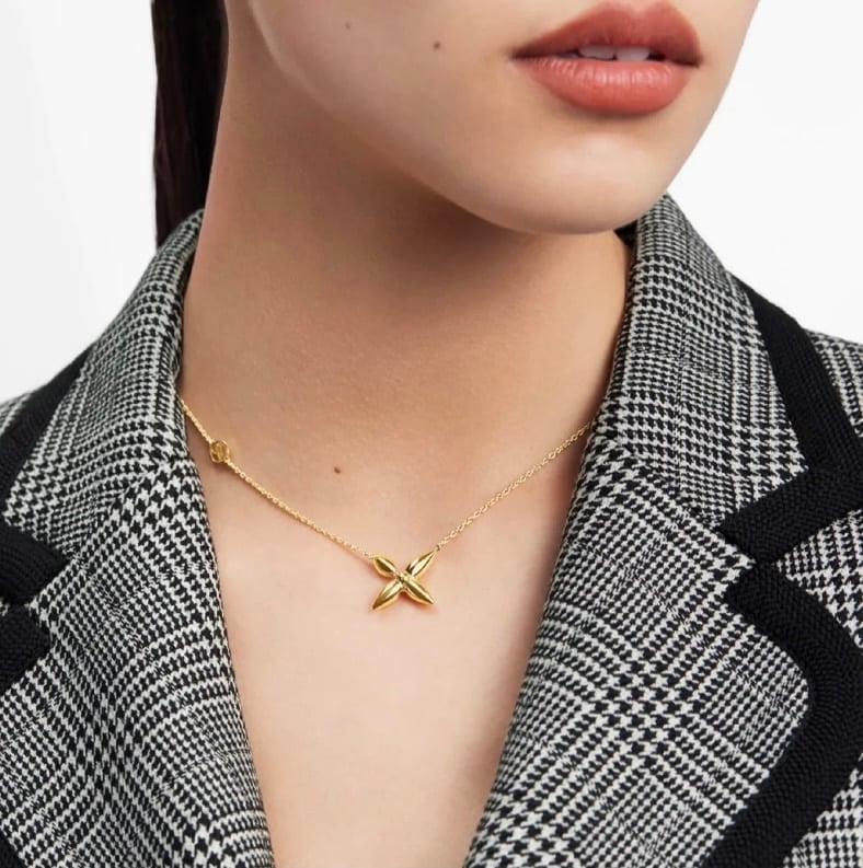 Louis Vuitton Louisette Necklace Gold M00365 view 5
