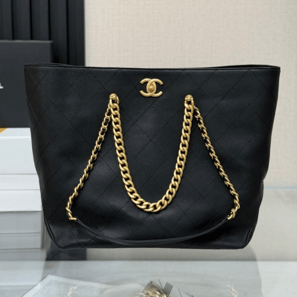Chanel Classic Black Quilted Tote 42cm/16.5in view 4