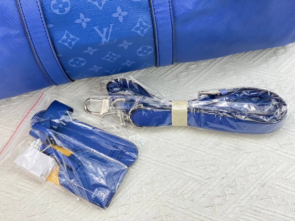 Louis Vuitton Keepall Bandouliere 50Cm Blue view 6