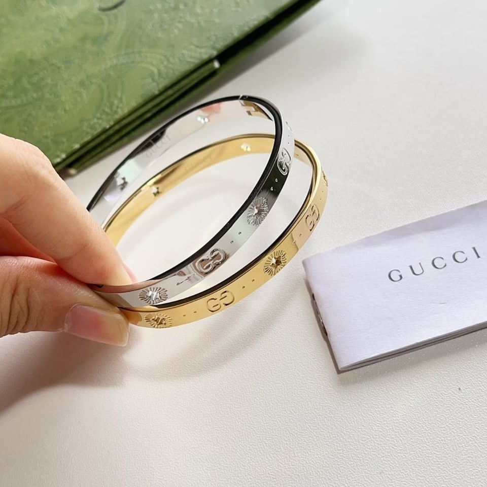 Gucci Gg Bracelet Gold 6Mm view 6