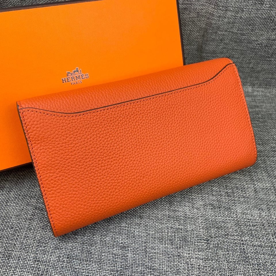 Hermes Constance Togo Long Wallet Silver Toned Hardware 20cm view 10
