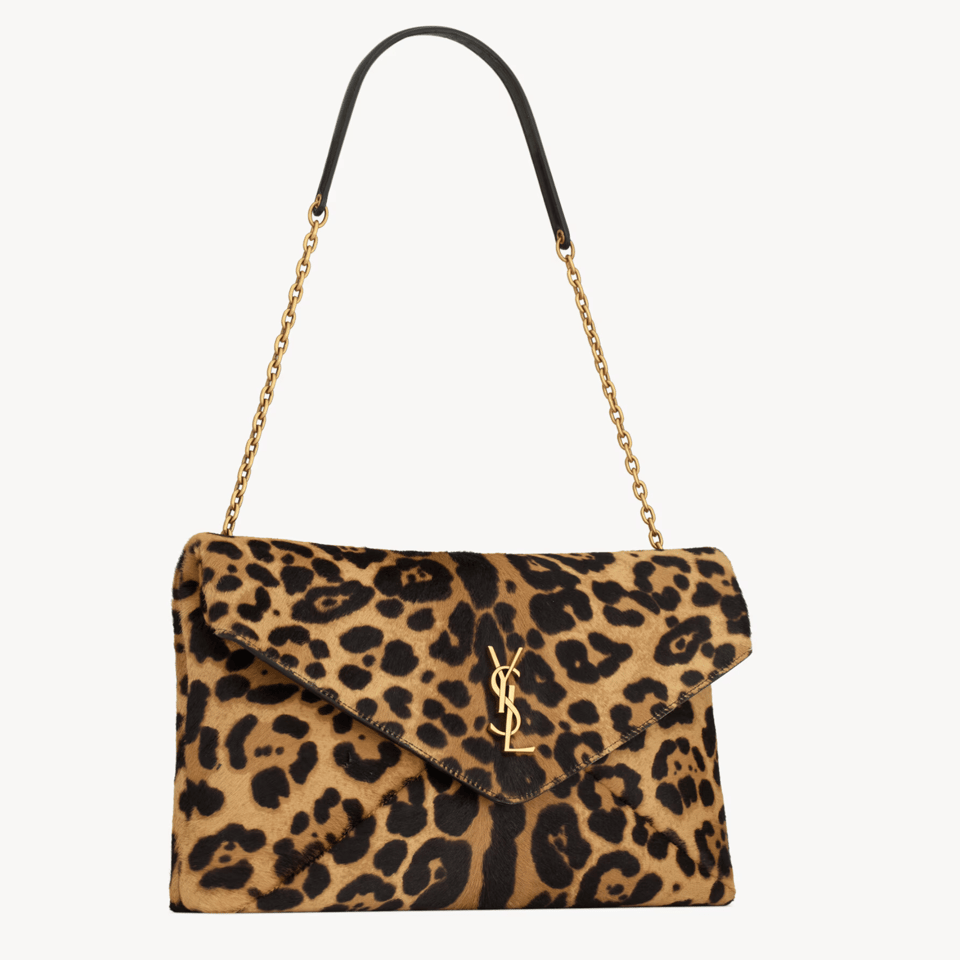 Saint Laurent Leopard Luxe Shoulder Bag 30cm view 4