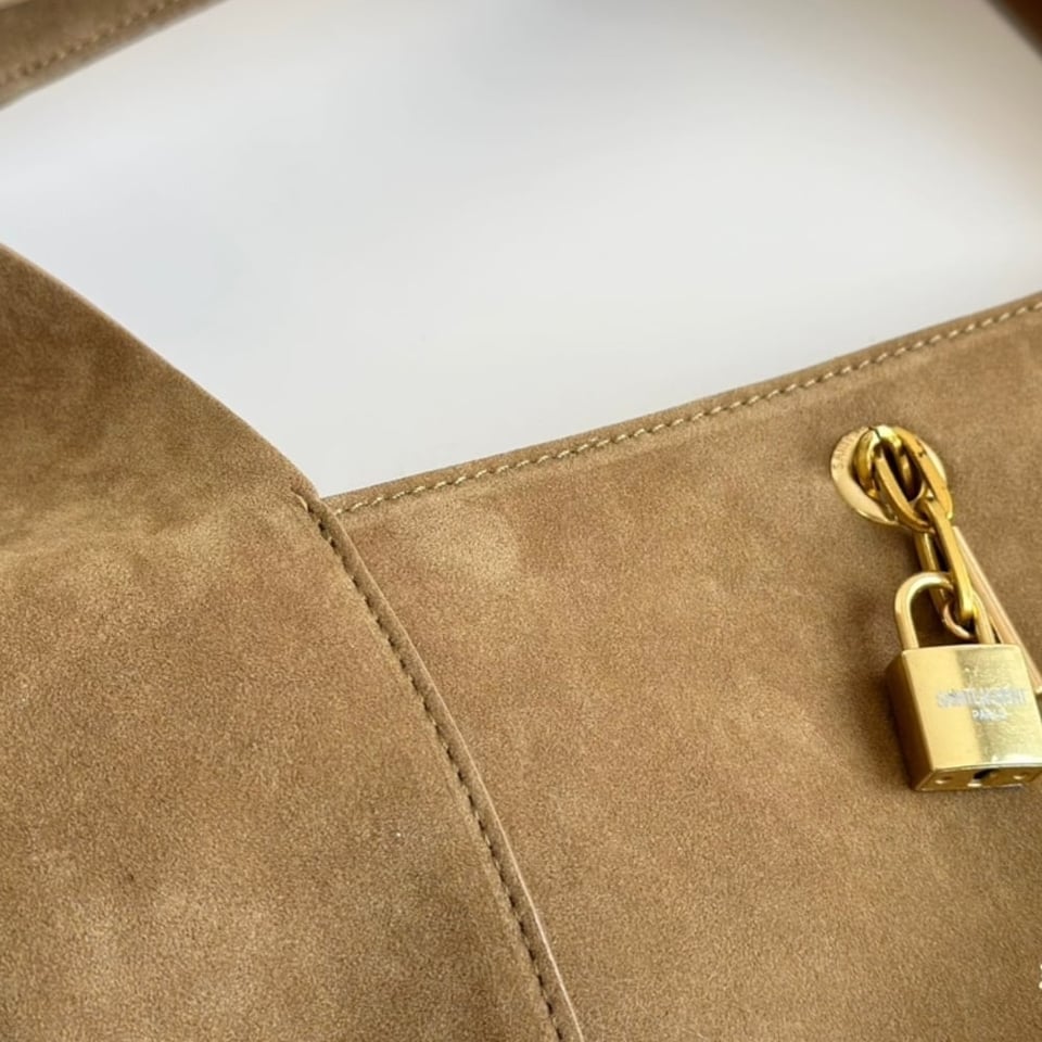 Saint Laurent Tanger In Suede Biscuit Brown 28Cm view 4