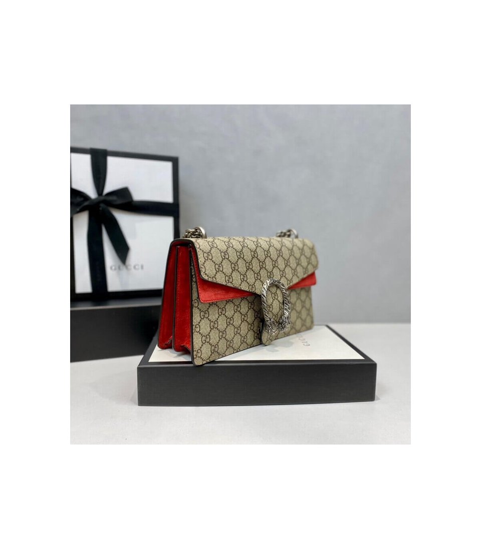 Gucci Dionysus Small GG Shoulder Bag Red view 9