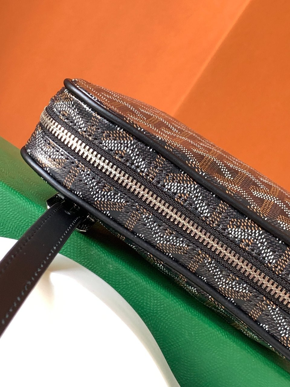 Goyard Yona Bag Coated MM 21Cm Black Canvas view 8