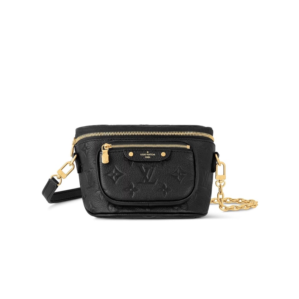 Louis Vuitton Mini Bumbag Black Monogram Empreinte 17Cm M46917 view 2