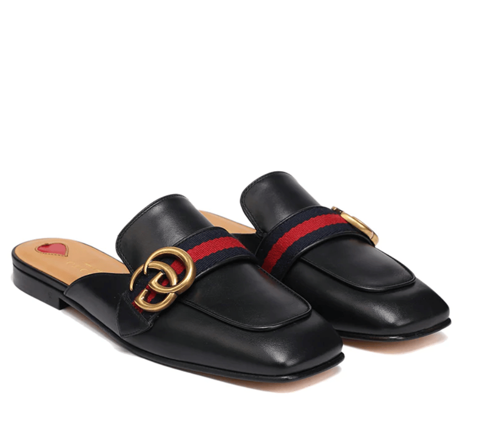 Gucci Women’S Princetown Leather Slipper Black view 2