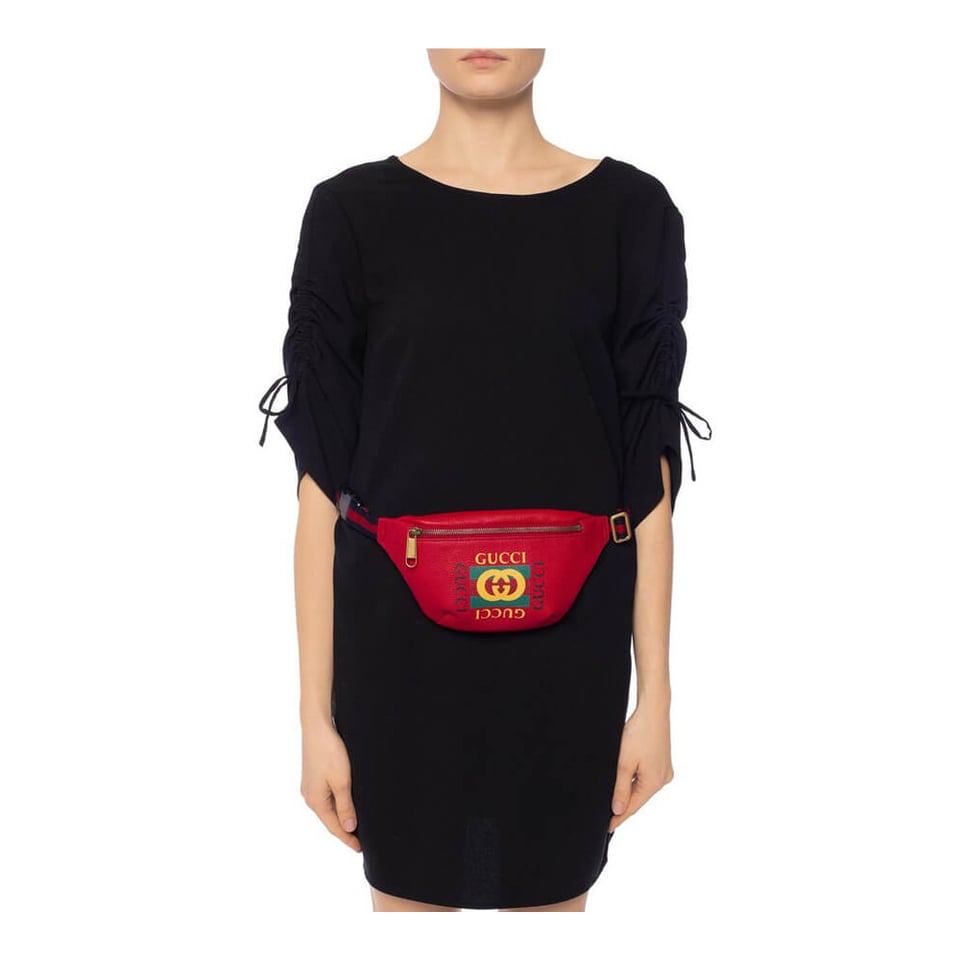 Gucci Coco Capitán Print Belt Bag Red view 3