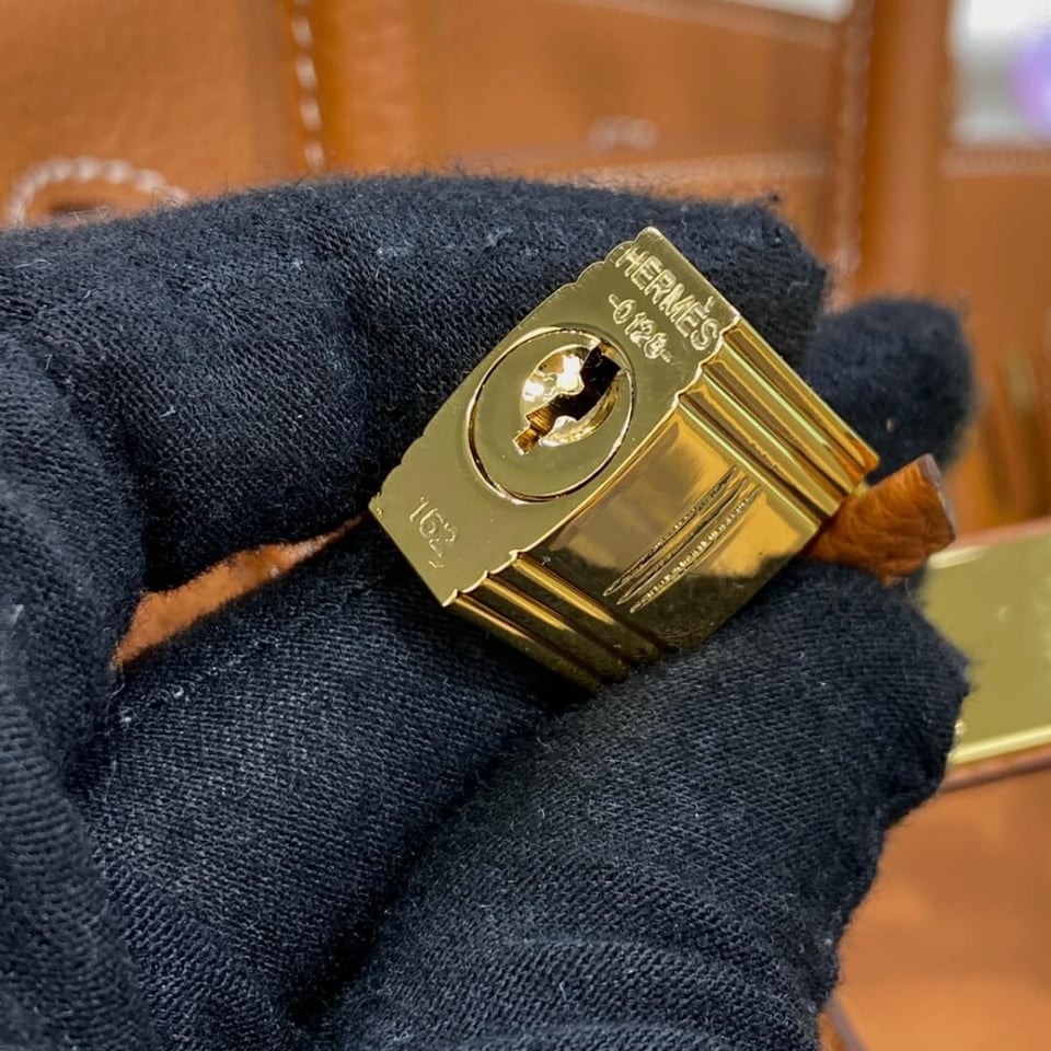 Hermes Birkin 30 Bag Brown Gold Hardware Togo Leather view 15
