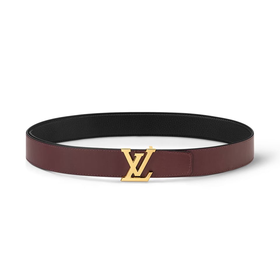 Lv Heritage 35mm Reversible Belt Black/Bordeaux M8205U view 5