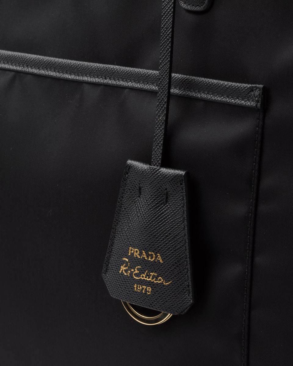 Prada Re-Edition 1978 large Re-Nylon Saffiano leather tote bag 43cm/ 16.9 in view 8