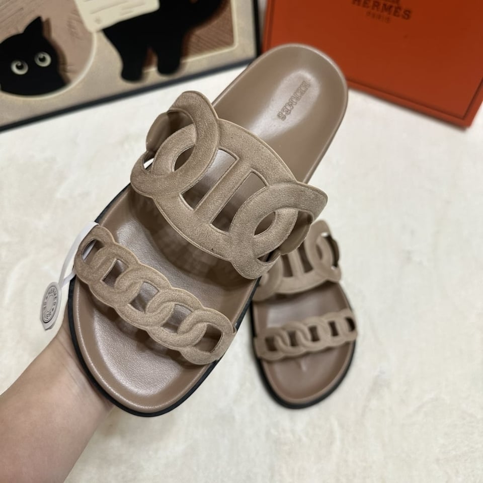 Hermes Extra Sandal Beige Argile view 3
