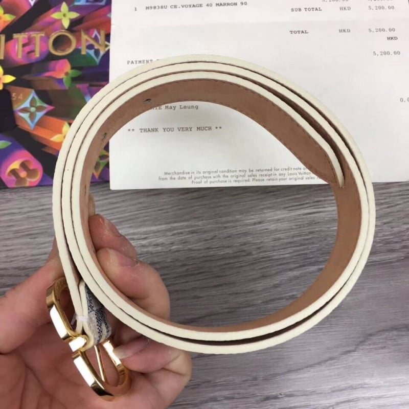 Louis Vuitton Damier Azur Mini Belt 25mm M9782W view 9