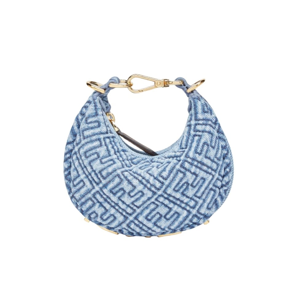 Fendi Nano Fendigraphy Blue Denim 16Cm view 2