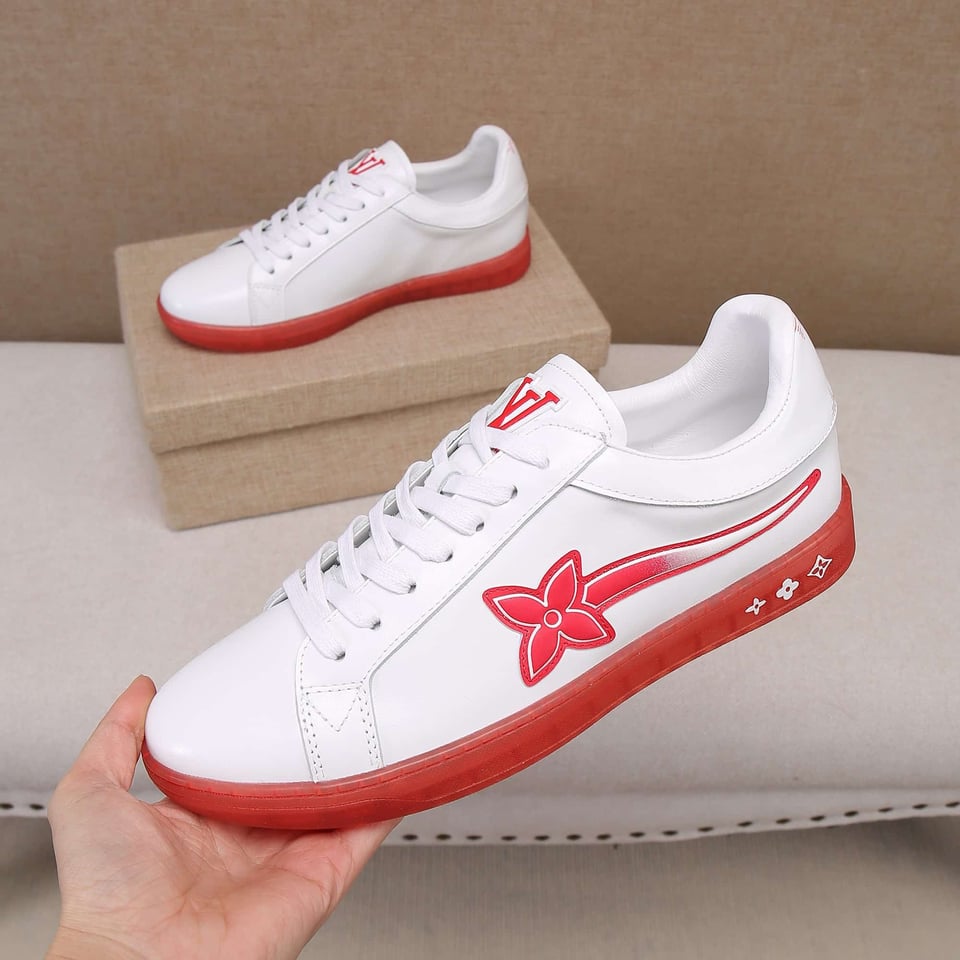 Louis Vuitton Luxembourg Samothrace Trainers Red 1A9Fyn view 8