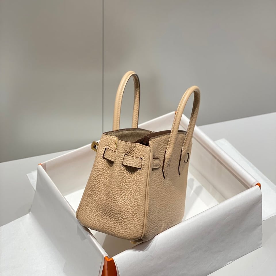 Hermes Birkin 20Cm Trench Togo Leather Gold Hardware view 7